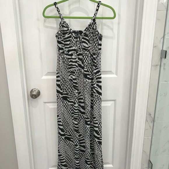 Black and white Long Dress